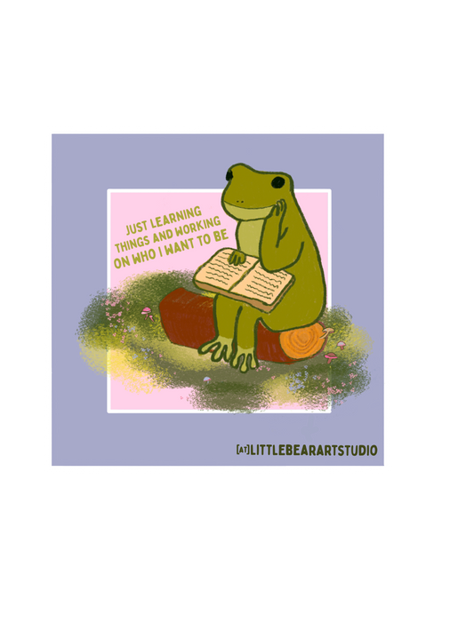 Sticker Learning Frog