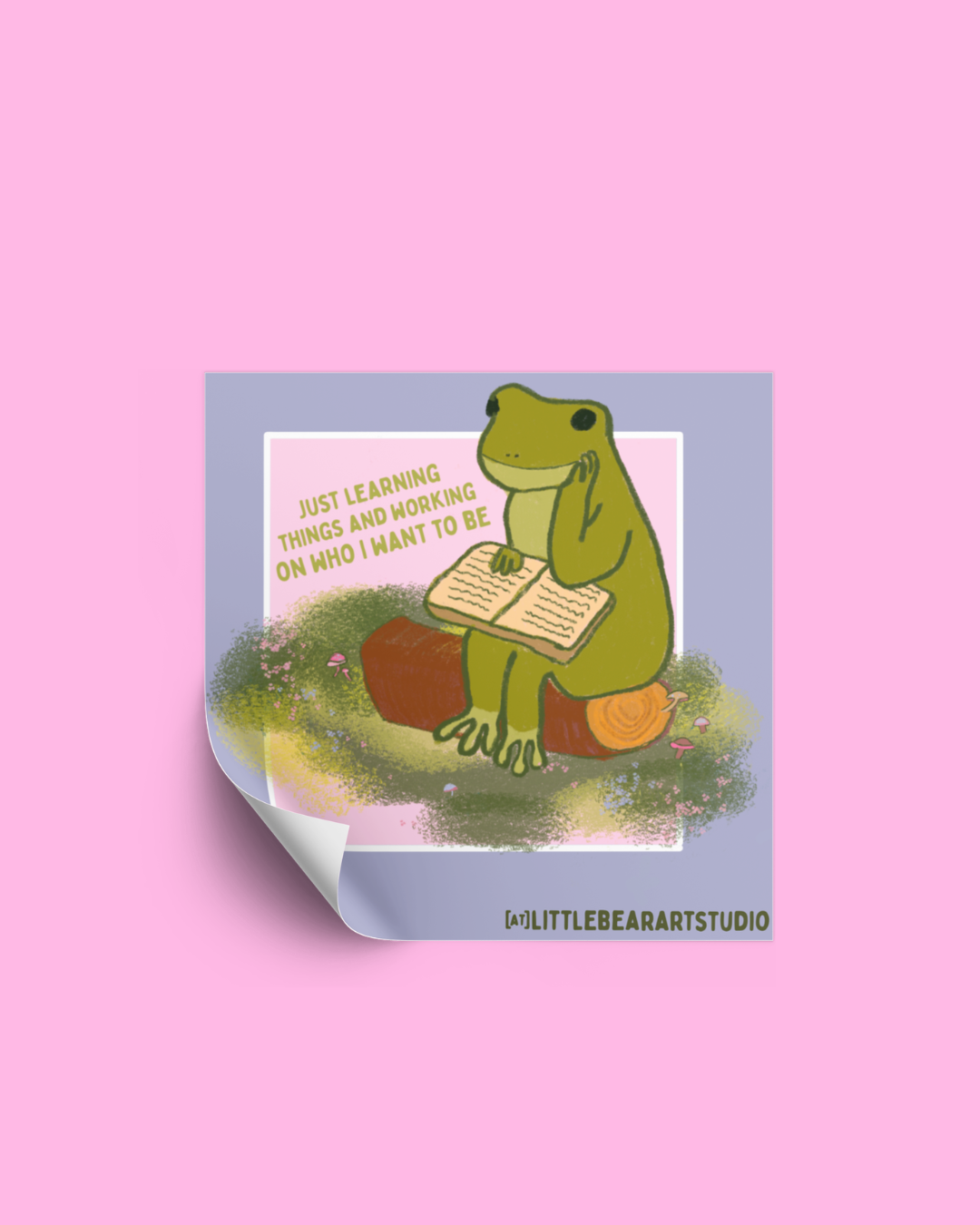 Sticker Learning Frog